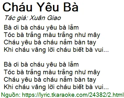 Bà Ơi Bà Cháu Yêu Bà Lắm: Lời Ca Ngọt Ngào Gửi Bà (kèm Lyrics & Ý Nghĩa)
