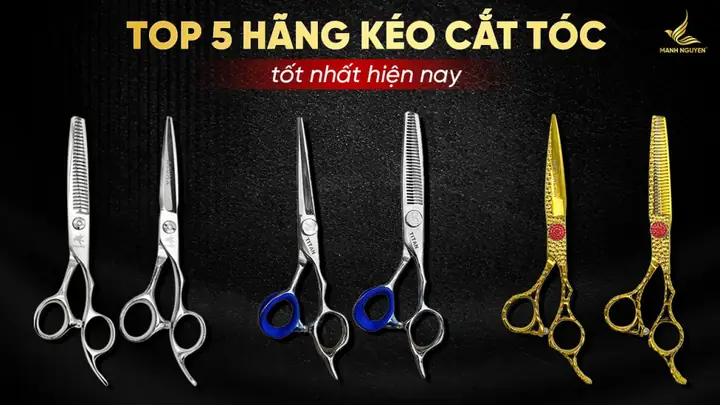 Top 10 Hãng Kéo Cắt Tóc Nổi Tiếng & Được Thợ Chuyên Nghiệp Tin Dùng