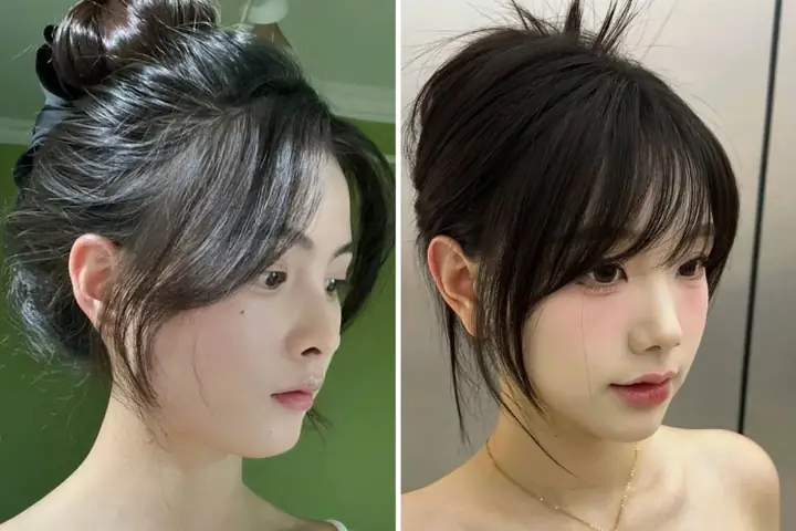 Khám Phá Các Kiểu Tóc Mái Dài Hợp Mốt Cho Mặt Tròn Giúp Che Khuyết Điểm Hiệu Quả