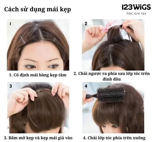 Hướng Dẫn Chi Tiết Cách Gắn Tóc Giả Kẹp Tự Nhiên Như Thật