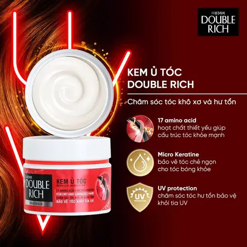 Hướng Dẫn Sử Dụng Kem Ủ Tóc Double Rich Đúng Cách: Bí Quyết Tóc Mềm Mượt, Chắc Khỏe Tại Nhà Hướng Dẫn Sử Dụng Kem Ủ Tóc Double Rich Đúng Cách: Bí Quyết Tóc Mềm Mượt, Chắc Khỏe Tại Nhà