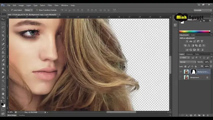 Hướng Dẫn Tách Tóc Ra Khỏi Nền Trong Photoshop Nhanh Chóng Và Chuyên Nghiệp