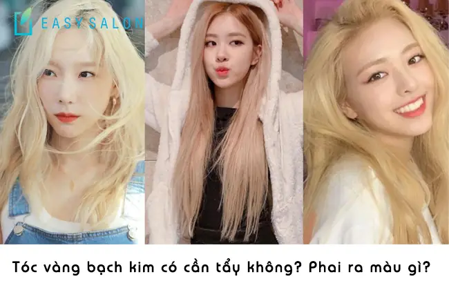 Hướng Dẫn Tẩy Tóc Lên Màu Bạch Kim Chuẩn Salon Tại Nhà