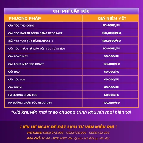 Chi Phí Cấy Tóc Tại Tphcm: Bảng Giá Chi Tiết & Yếu Tố Ảnh Hưởng 2026 Chi Phí Cấy Tóc Tại Tphcm: Bảng Giá Chi Tiết & Yếu Tố Ảnh Hưởng 2026