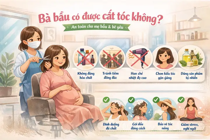 Bầu Có Cắt Tóc Được Không? Giải Đáp Chi Tiết Và Những Lưu Ý Quan Trọng