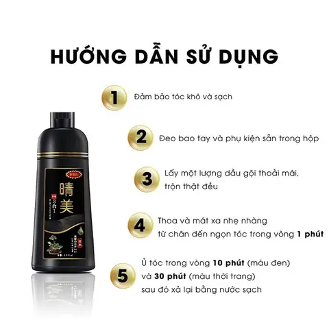 Dầu Gội Đen Tóc Nhật Bản: Bí Quyết Tóc Đen Tự Nhiên, An Toàn Và Hiệu Quả