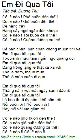 Em Đi Qua Tôi Qua Tôi Tóc Xanh Mười Tám: Lời Bài Hát, Ý Nghĩa Và Ca Sĩ