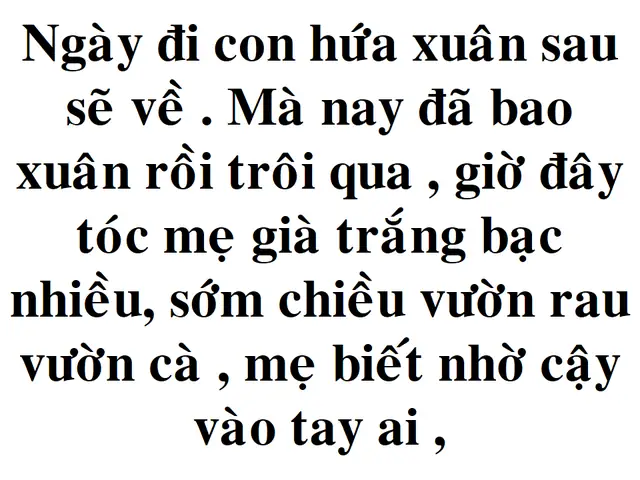 Giờ Đây Tóc Mẹ Già Chắc Bạc Nhiều: Nỗi Lòng Con Xứ Lạ Nhớ Mẹ Giờ Đây Tóc Mẹ Già Chắc Bạc Nhiều: Nỗi Lòng Con Xứ Lạ Nhớ Mẹ
