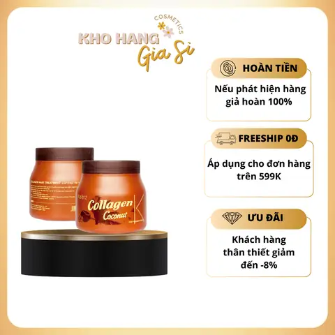 Kem Ủ Tóc Collagen Coconut: Dưỡng Tóc Mềm Mượt, Phục Hồi Hư Tổn Hiệu Quả (1000ml)