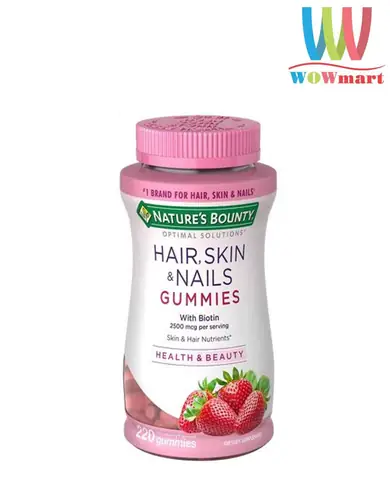 Kẹo Dẻo Mọc Tóc Nature's Bounty: Bí Quyết Tóc Dày, Da Đẹp, Móng Khỏe Từ Chuyên Gia