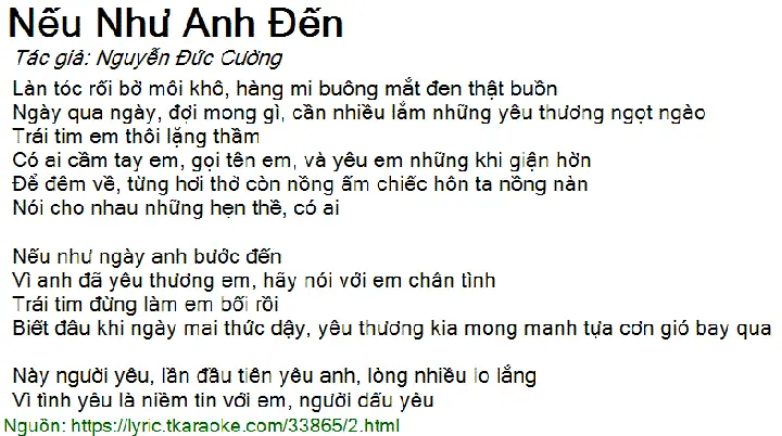 "làn Tóc Rối Bờ Môi Khô": Giải Mã Hình Ảnh Biểu Tượng & Tìm Lời Giải Bài Hát "nếu Như Anh Đến"