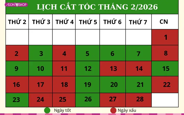 Lịch Cắt Tóc Tháng 2 Năm 2026 Dương Lịch: Chọn Ngày Đẹp, Đón Vận May