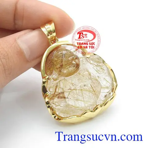 Mặt Phật Di Lặc Thạch Anh Tóc Vàng: Ý Nghĩa, Công Dụng Và Cách Chọn Mua Chuẩn Phong Thủy