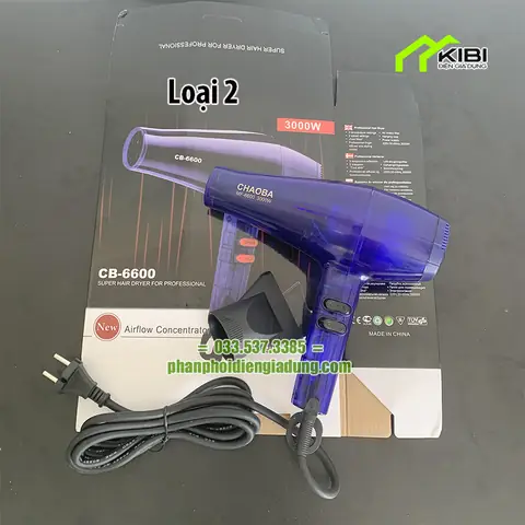 Máy Sấy Tóc Chaoba Cb-6600 Chính Hãng: Công Suất Cao, Sấy Nhanh & Bền Bỉ