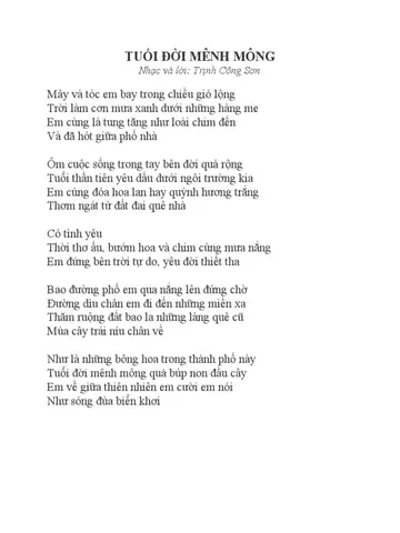 Lời Bài Hát "mây Và Tóc Em Bay Trong Chiều Gió Lộng": Trọn Bộ Lyrics & Ý Nghĩa Sâu Sắc Lời Bài Hát "mây Và Tóc Em Bay Trong Chiều Gió Lộng": Trọn Bộ Lyrics & Ý Nghĩa Sâu Sắc