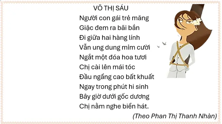 Bài Thơ Chị Võ Thị Sáu: "ngắt Một Đóa Hoa Tươi Chị Cài Lên Mái Tóc" - Ý Nghĩa Và Giá Trị