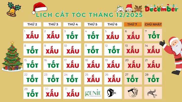 Lịch Cắt Tóc Tháng 12 Âm Lịch: Ngày Tốt Thu Hút Tài Lộc & May Mắn 2026