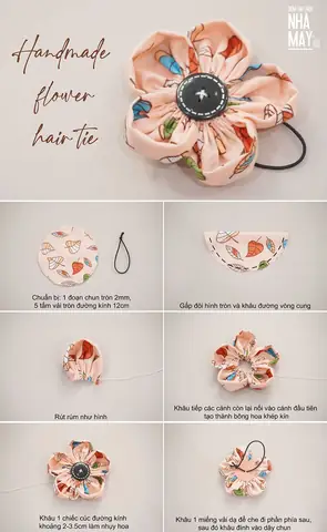 Hướng Dẫn Chi Tiết Nguyên Liệu Làm Dây Buộc Tóc Scrunchies Tại Nhà