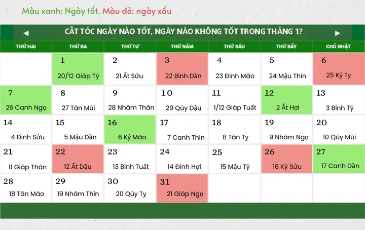 Những Ngày Kiêng Cắt Tóc Để Đón Vận May & Tài Lộc