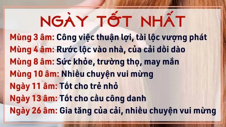 Những Ngày Kiêng Cắt Tóc Trong Tháng Để Giữ Vận May & Tài Lộc Những Ngày Kiêng Cắt Tóc Trong Tháng Để Giữ Vận May & Tài Lộc