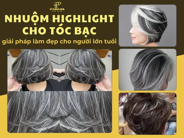 Nhuộm Highlight Cho Tóc Bạc: Bí Quyết Tự Tin & Trẻ Trung Cho Mái Tóc Nhuộm Highlight Cho Tóc Bạc: Bí Quyết Tự Tin & Trẻ Trung Cho Mái Tóc
