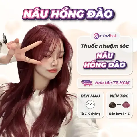Nhuộm Tóc Màu Tím Đỏ Ánh Hồng Đào: Xu Hướng Tôn Da, Trẻ Trung Bạn Nên Thử Ngay