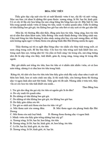 Bài Văn Hoa Tóc Tiên: Phân Tích Nội Dung Và Ý Nghĩa Sâu Sắc Bài Văn Hoa Tóc Tiên: Phân Tích Nội Dung Và Ý Nghĩa Sâu Sắc