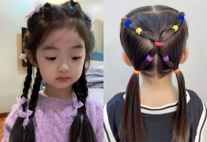 15+ Kiểu Tết Tóc Đơn Giản Đi Học Cho Bé Gái Xinh Xắn & Nhanh Chóng