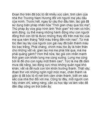 Thời Gian Chạy Qua Tóc Mẹ: Ý Nghĩa Sâu Sắc Của Tình Mẫu Tử Và Sự Hy Sinh