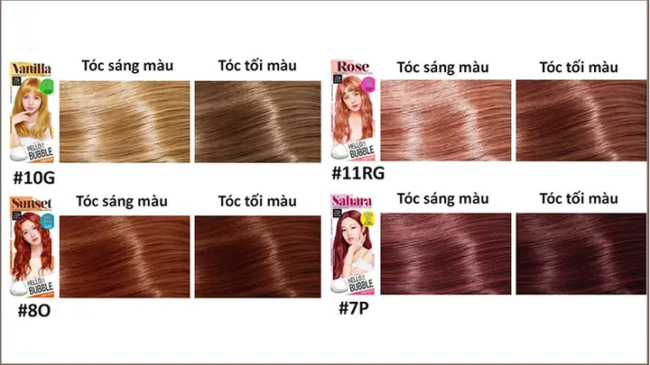 Khám Phá Bảng Màu Thuốc Nhuộm Tóc Hello Bubble: Chọn Tone Chuẩn Cho Mọi Loại Da Khám Phá Bảng Màu Thuốc Nhuộm Tóc Hello Bubble: Chọn Tone Chuẩn Cho Mọi Loại Da