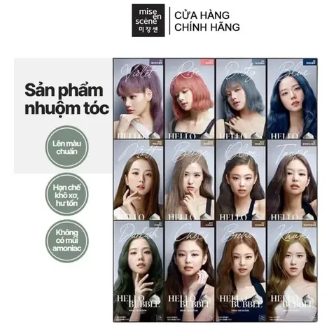 Thuốc Nhuộm Tóc Mise En Scene: Hướng Dẫn Chọn Màu, Cách Sử Dụng & Đánh Giá Chi Tiết