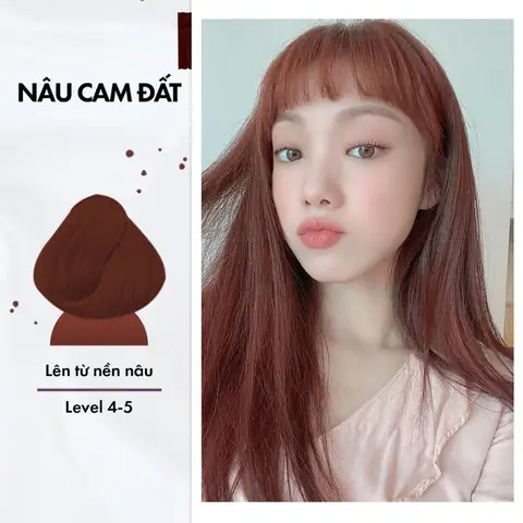 Tóc Màu Nâu Cam Đất: Tôn Da, Sành Điệu Và Cách Chăm Sóc Chuẩn Tóc Màu Nâu Cam Đất: Tôn Da, Sành Điệu Và Cách Chăm Sóc Chuẩn