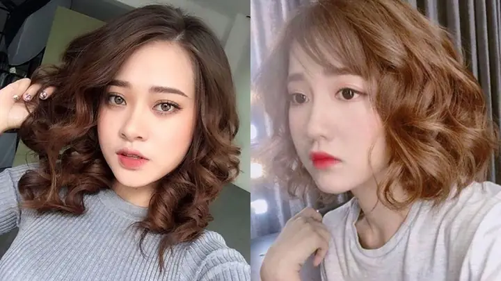 Tóc Uốn Gợn Sóng Ngang Vai Cho Mặt Tròn: Bất Phụ Khuyết Điểm, Thăng Hạng Nhan Sắc 2026