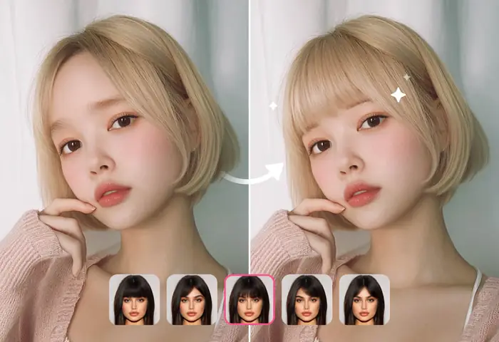 Ứng Dụng Ghép Tóc Mái: Thử Kiểu Mới & Tạo Ảnh Đẹp Miễn Phí